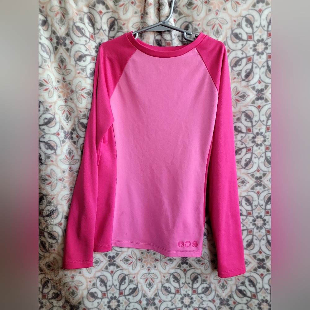 Pink Long Sleeve Kids Shirt